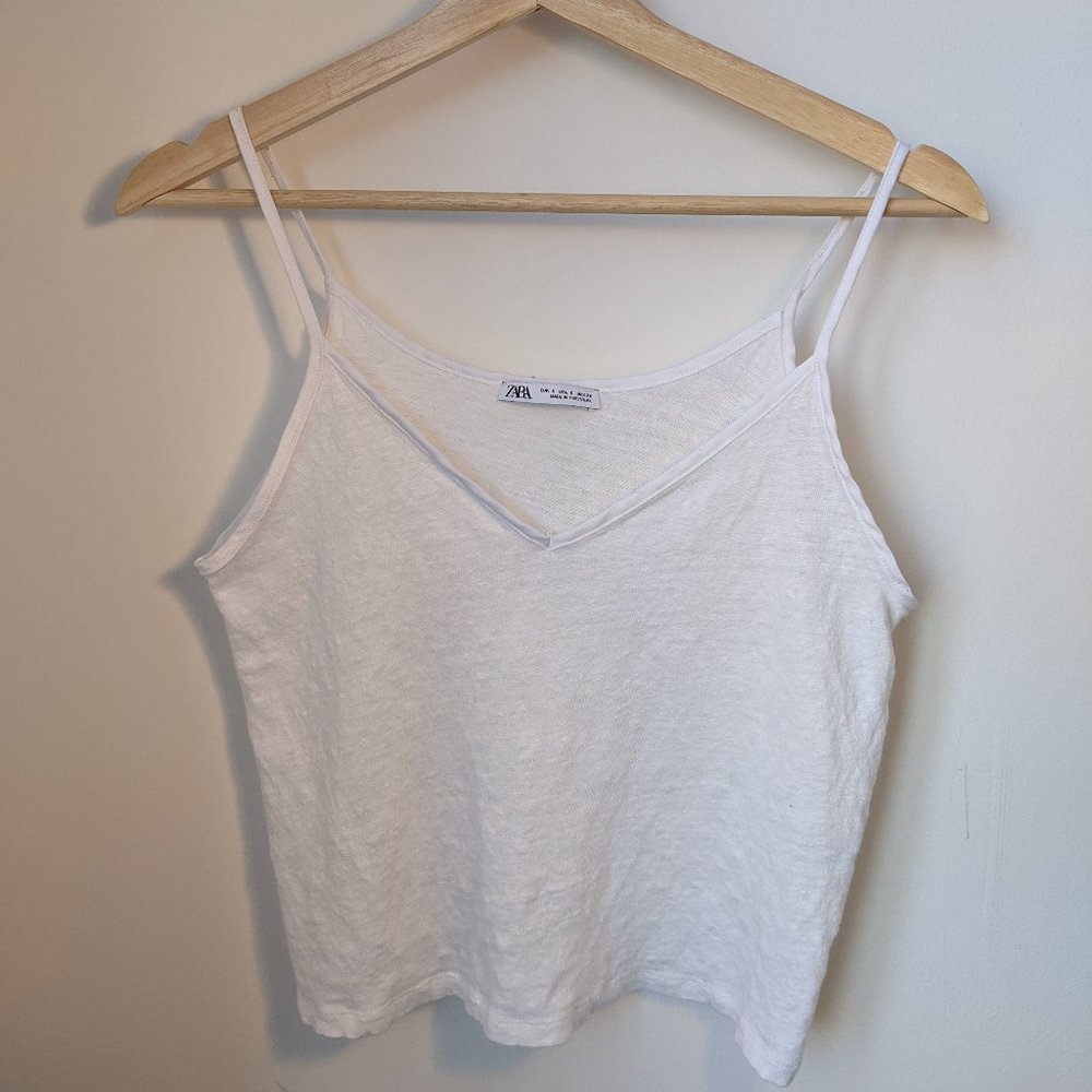 Linen Beachy Cropped Camisole